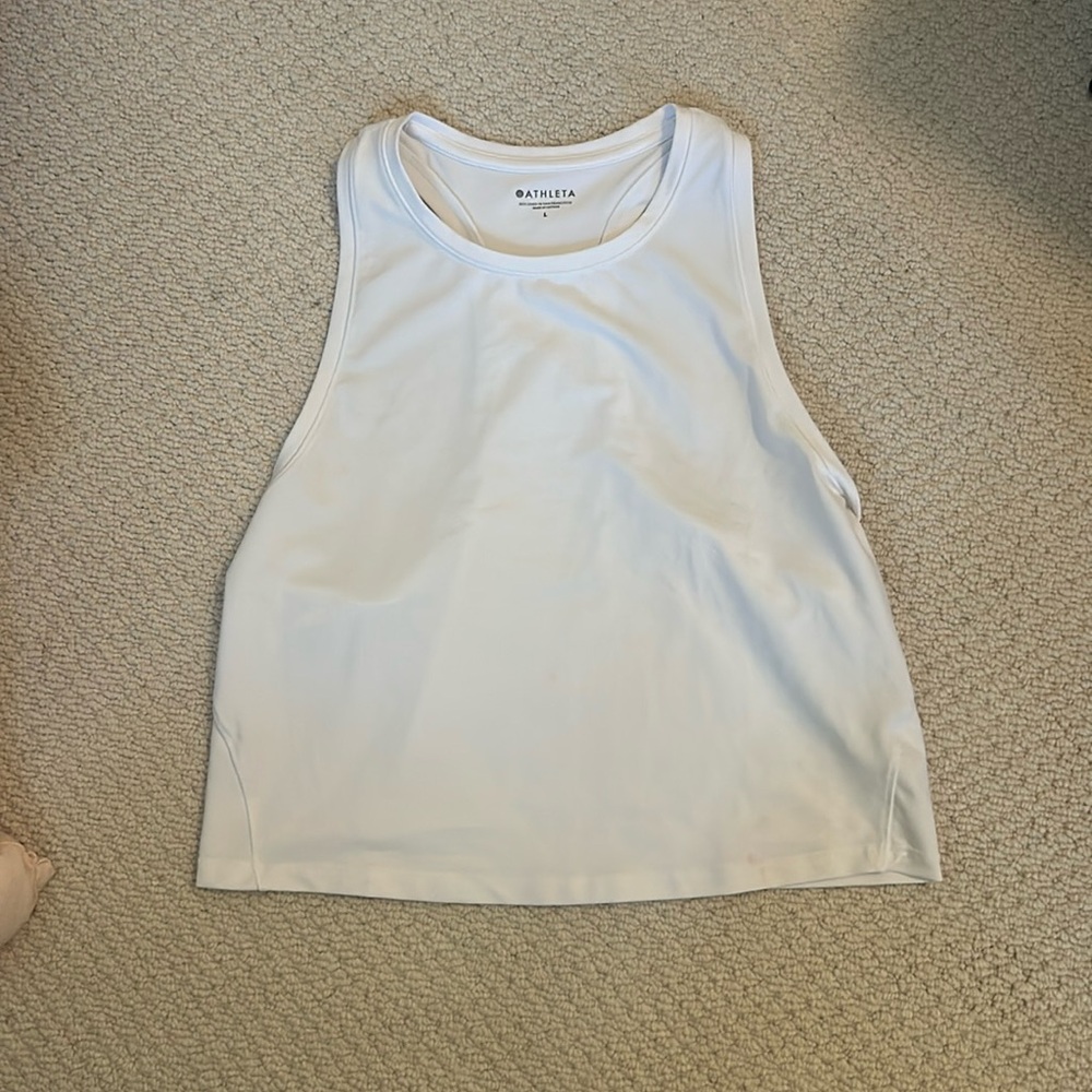 white athleta tank top